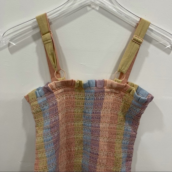 American Eagle Smocked Bodycon Mini Dress XS - Picture 6 of 7